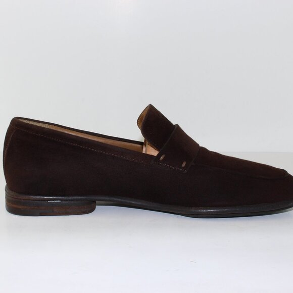 Louis Vuitton Brown Suede Leather Loafer Slip One Shoe (8.5 US) - Picture 5 of 14